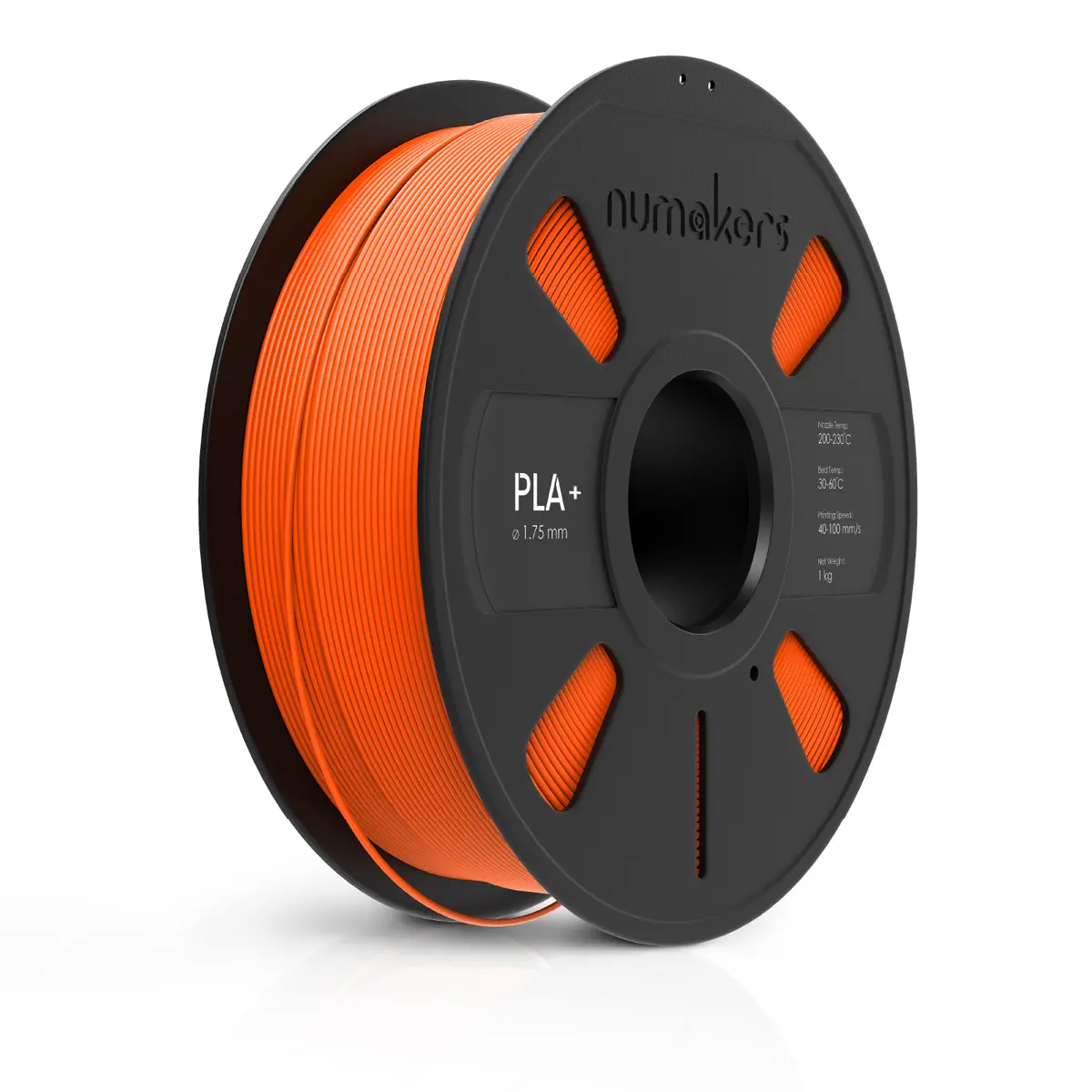 Numakers Pla+ Filament – Fluorescent Orange – 1.75 Mm / 1 Kg 1