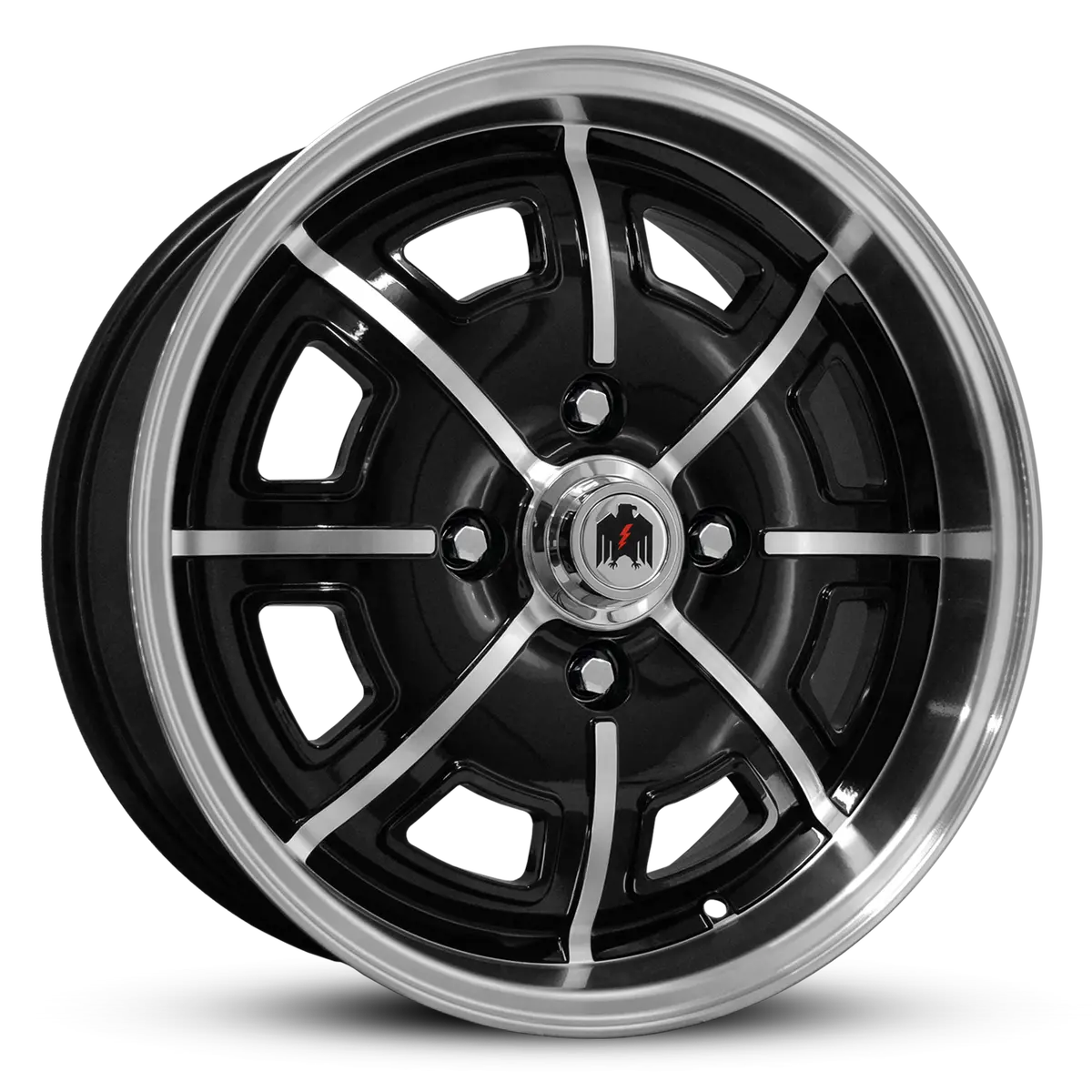 Klassik Rader Pedrini 17X7 +40 4X130mm Gloss Black/Machined Spokes&Lip 1