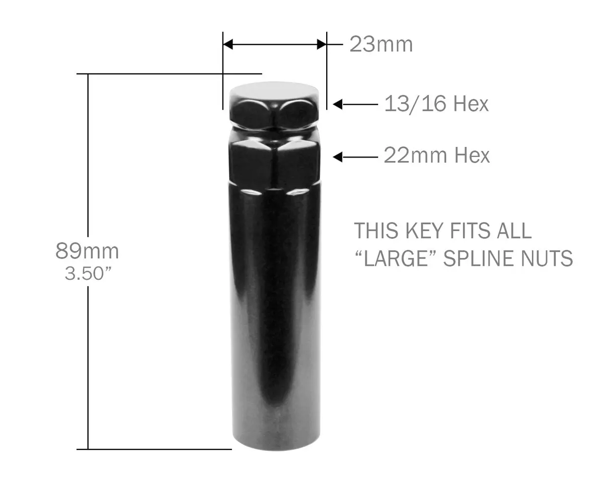 Replacement 7-Spline Lug Key - For Large Diameter Lugs 1