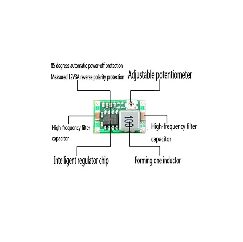 Mini 360 Step-Down Buck Converter Power Module (1-17V O/P) 2