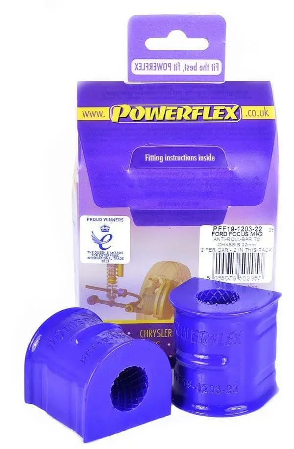 Powerflex Front Anti Roll Bar To Chassis Bush 22Mm Pff19-1203-22 For Ford Focus Mk2 1