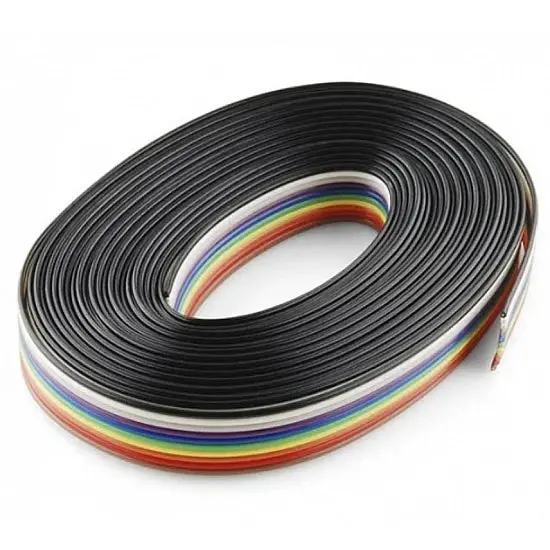 Rainbow 10 Core Color Flat Ribbon Copper Wire Cable - 1 Meter 2