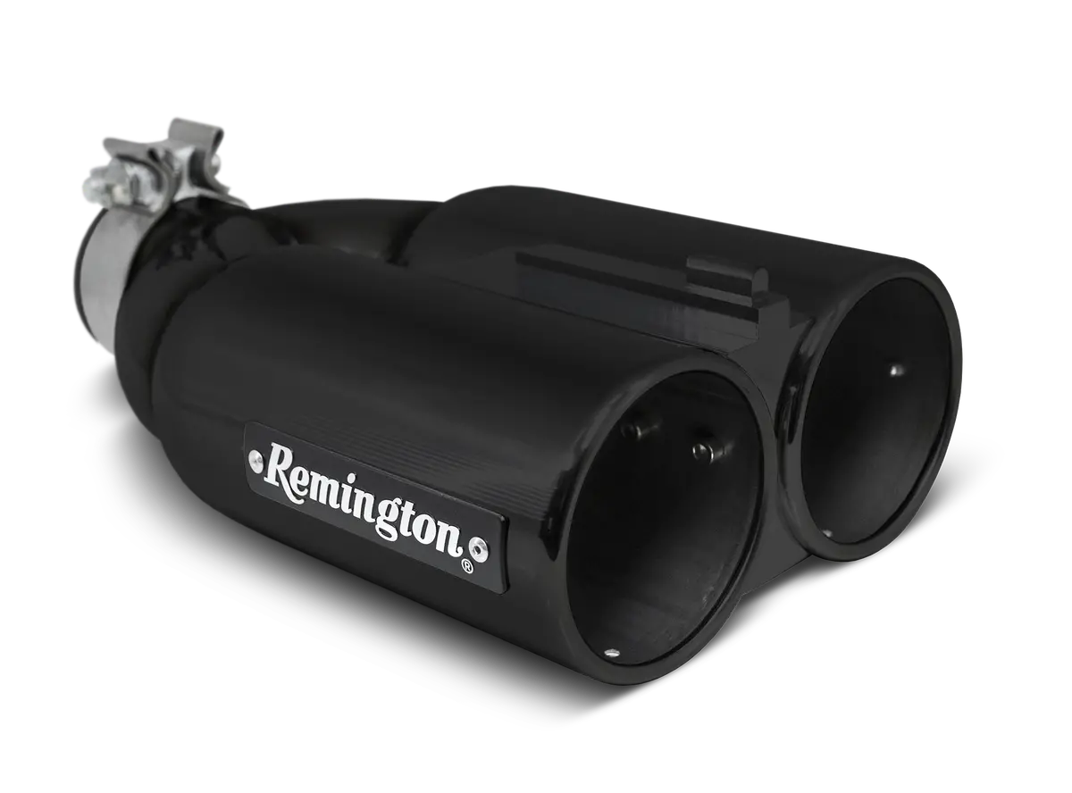 Remington® Off-Road Edition "Double Barrel" Black Universal Exhaust Tips 1