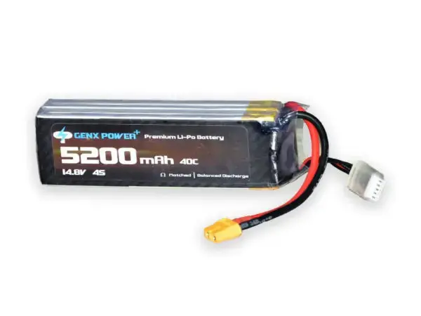 Genx 14.8V 4S 5200Mah 40C / 80C Premium Lipo Lithium Polymer Battery 1
