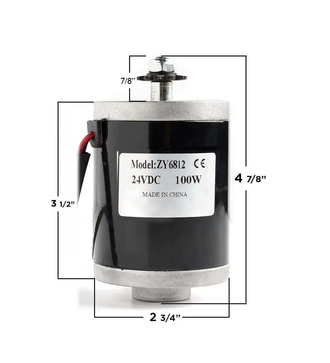 100W E-Bike Dc Motor My6812 12V 3550Rpm 2