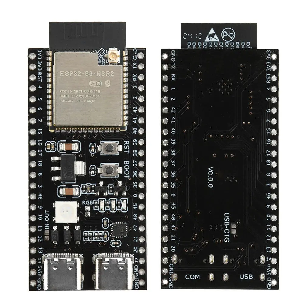 Esp32-S3-N8r2 Development Board With Wifi, Bluetooth 5.0, Dual Type C, Ipx External Antenna 1