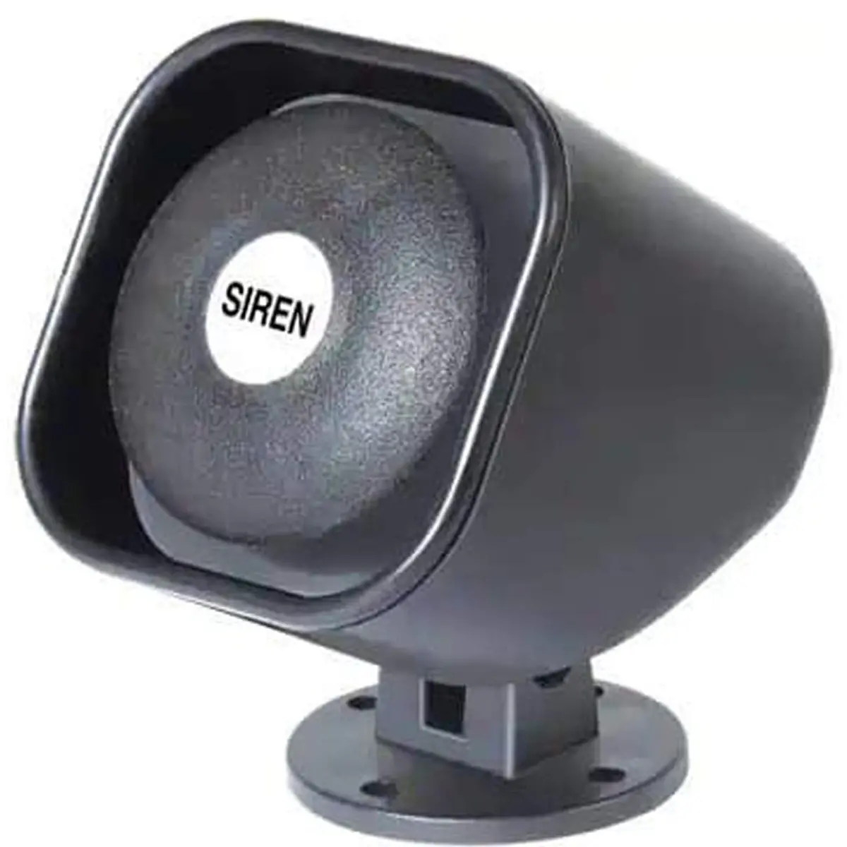 Siren 220V Ac -110 Db Plastic Hooter Security Alarm For Bank Loud Sound, Black 1