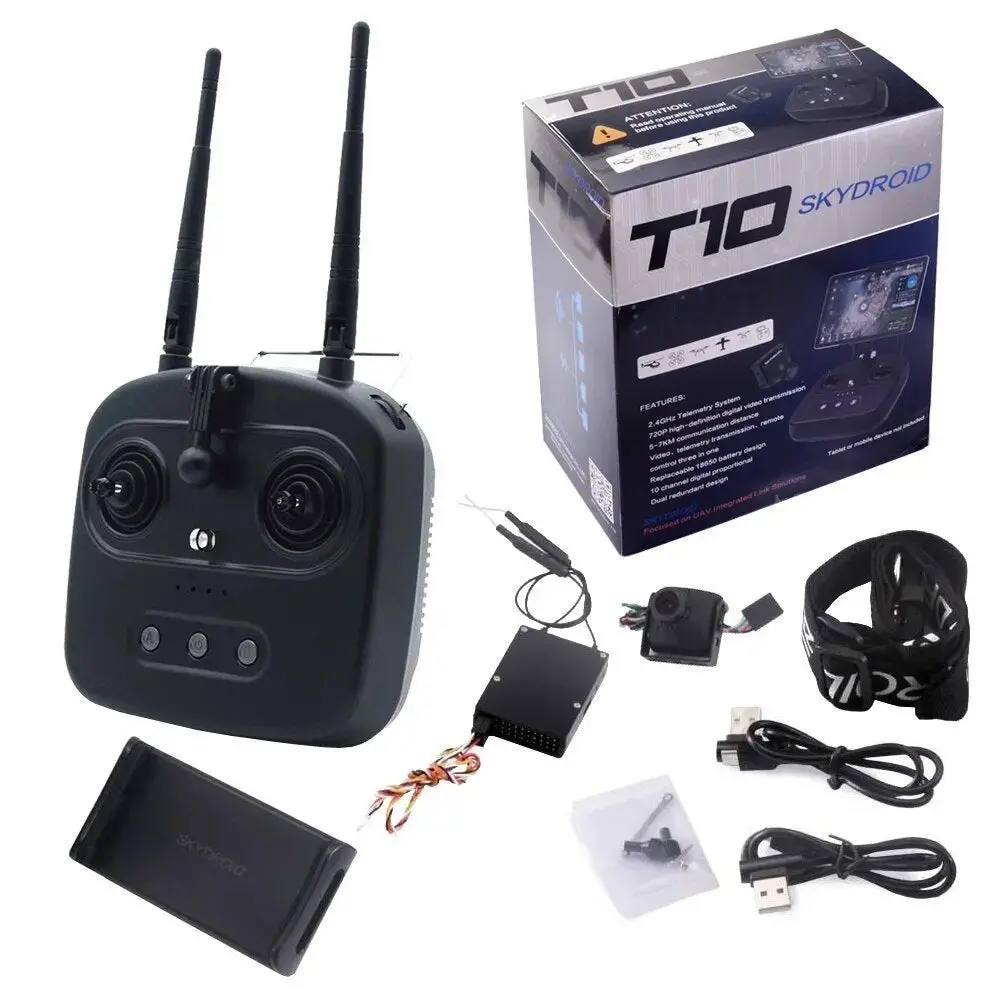 Skydroid T10 2.4Ghz 10 Ch Remote Controller With 10 Ch Receiver And Fpv Camera 1