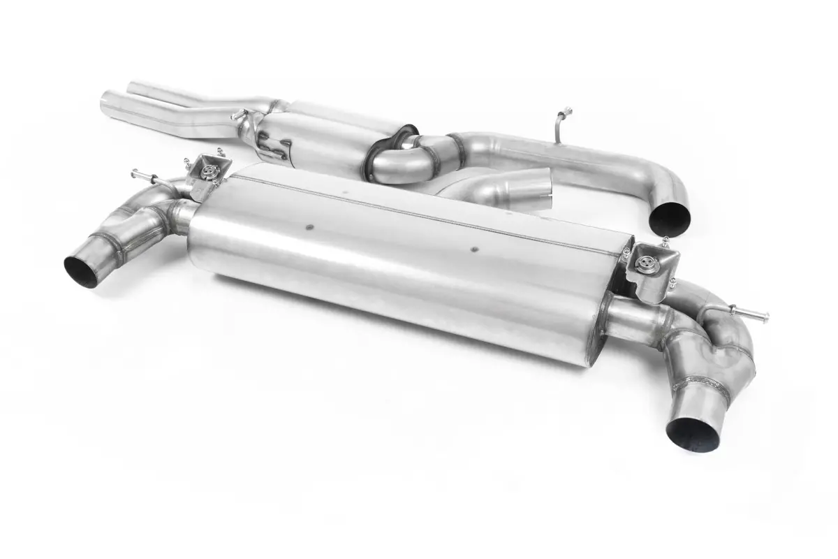 Milltek Cat Back Resonated With Burnt Titanium Oval Trims - Tt Mk3 - Ttrs 2.5Tfsi Quattro (Opf/Gpf Models) 1