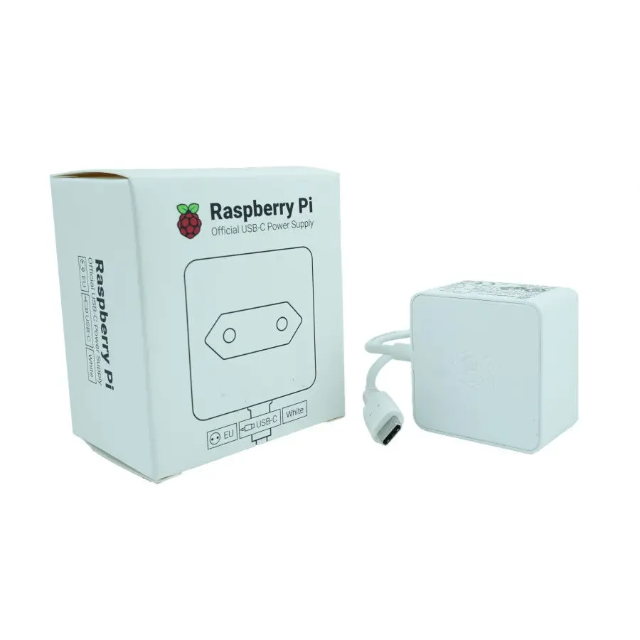 Official Usb C 15.3W Power Supply For Raspberry Pi - White 1