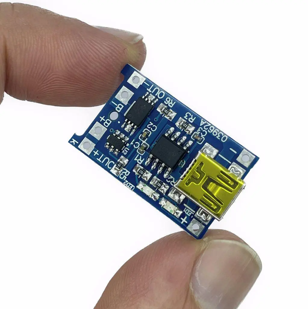 Mini Usb Tp4056 1A Li-Ion Lithium Battery Charging Module (With Protection) 2