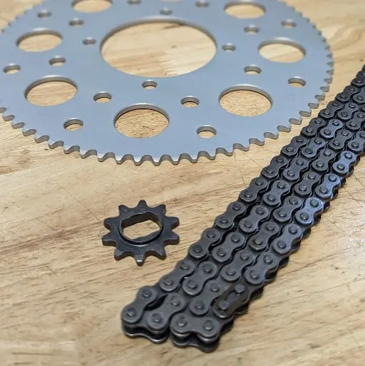 E&C Etm™ V2 #35 Hd Ultralight Sprocket & Chain Kit 1