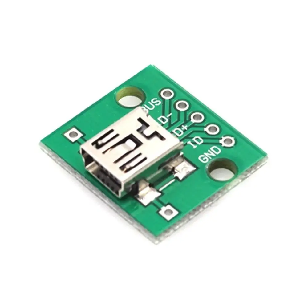 Mini Usb Turn Dip Female Mini Usb Type B Female Smd Dip Switch Adapter Plate Welded 1