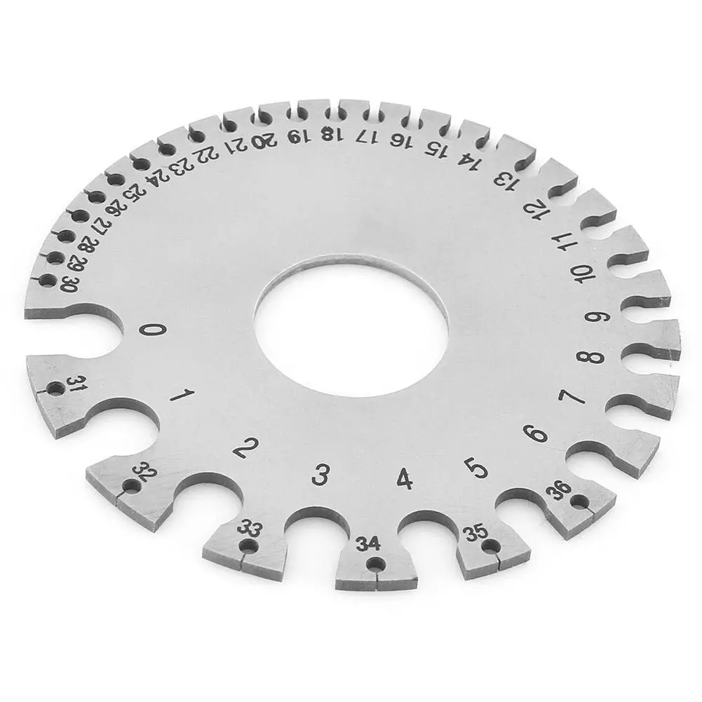 Wire Gauge Measuring Tool Standard Swg 1-36 Round 1