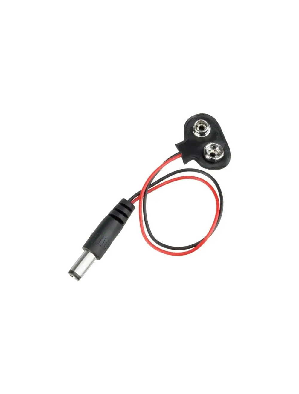 9V Battery Snaper Cap With Male Dc Jack Connector 2