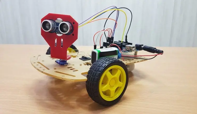 Diy Obstacle Avoiding Robot Kit  Using Arduino (Pre-Programmed) 1