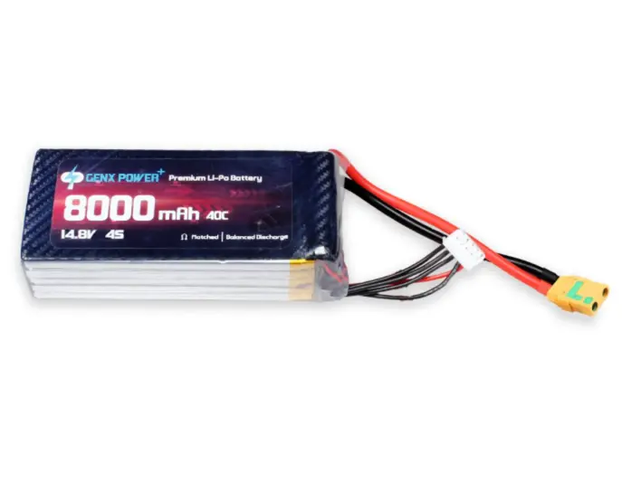 Genx 14.8V 4S 8000Mah 40C / 80C Premium Lipo Lithium Polymer Battery 1