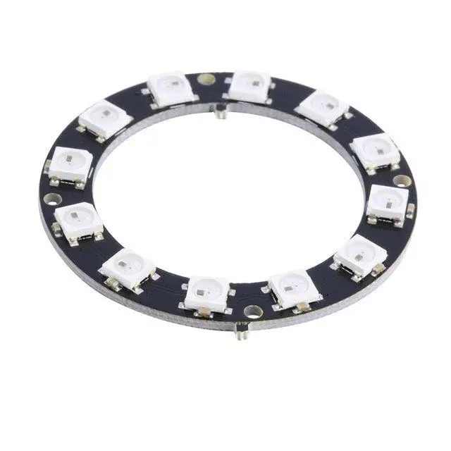 12Bit Ws2812b 5050 Rgb Led Built-In Full Color Driving Lights Circular Development Board 1