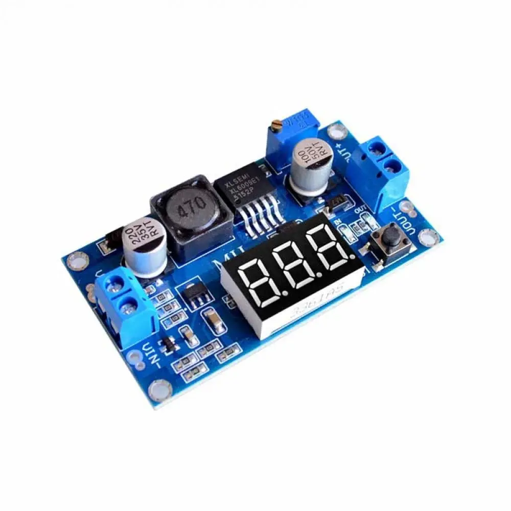 Xl6009 Led 4A Dc-Dc Voltage Step Up Adjustable Boost Voltmeter Module For 4.5-32V To 5-35V 1