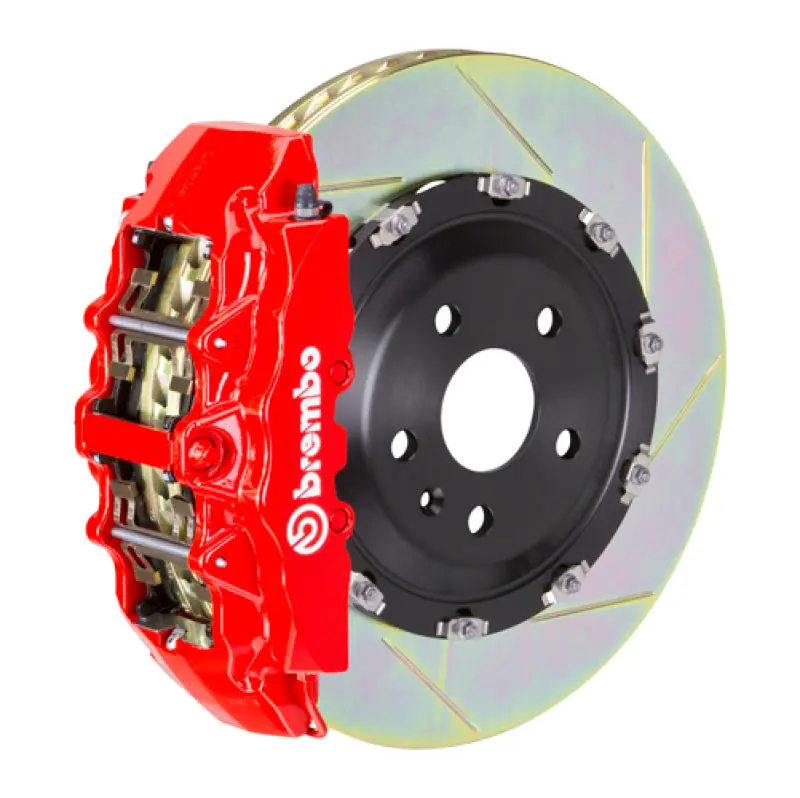 Brembo 18+ Sq5 (Fy) Front Gt Bbk 6 Piston Cast 380X34 2Pc Rotor Slotted Type-1-Red 1