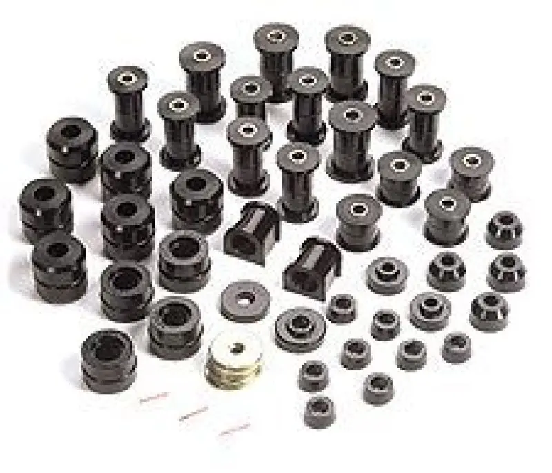 Rugged Ridge Polyurethane Suspension Bushing Kit – Black – Fits 1987–1995 Jeep Wrangler Yj 1