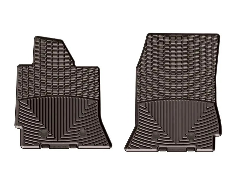 Weathertech Front Rubber Floor Mats For 2014+ Chevrolet Corvette – Cocoa Finish 1