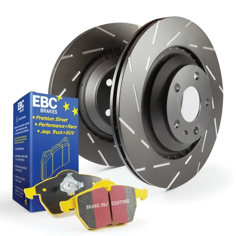 Ebc S9 Brake Kit: Yellowstuff High-Performance Pads & Usr Slotted Rotors 1