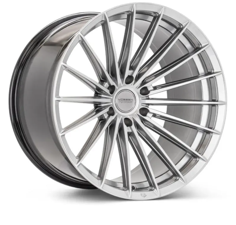 Vossen Hfx-4 Forged Alloy Wheel – 18X9 Inches, 6X139.7Mm Bolt Pattern, Et0 Offset, Hyper Silver Finish 1