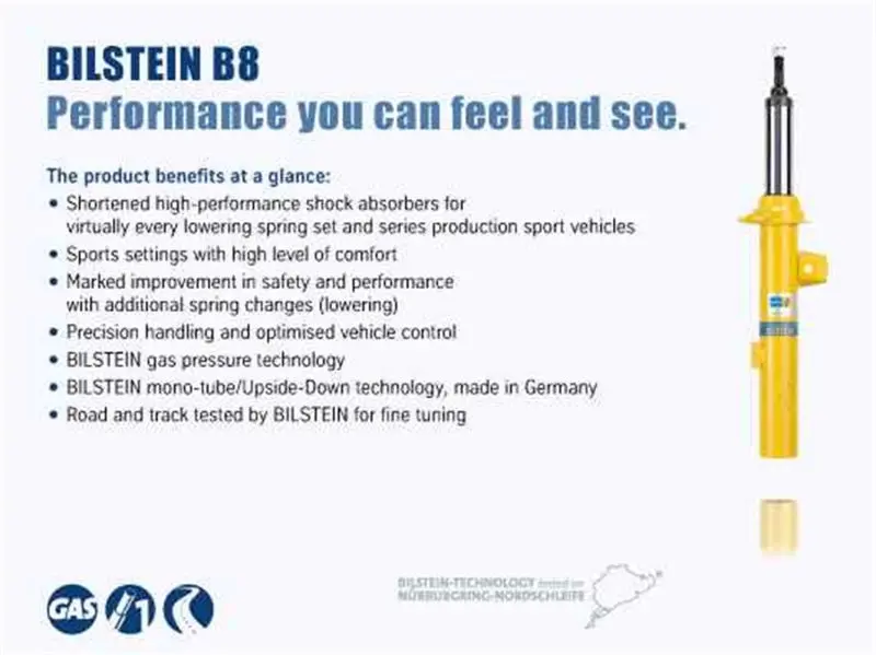Bilstein B8 Front Right Strut Assembly For 2014+ Mercedes-Benz Cla45 Amg (Non-Adaptive Suspension) 1