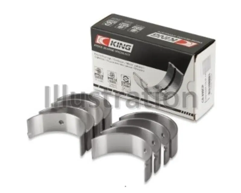 King Engine Bearings Toyota 2L (Size +1.0Mm) Connecting Rod Bearing Set 1