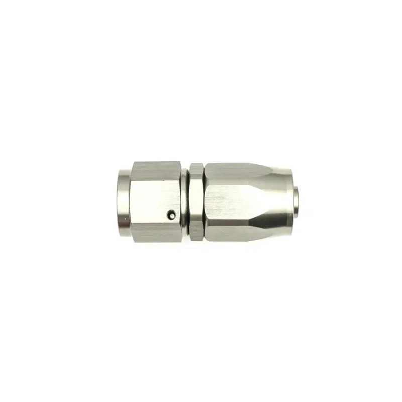 Deatschwerks 8An Female Swivel Straight Hose End – Anodized Matte Black (Cpe Style) 1