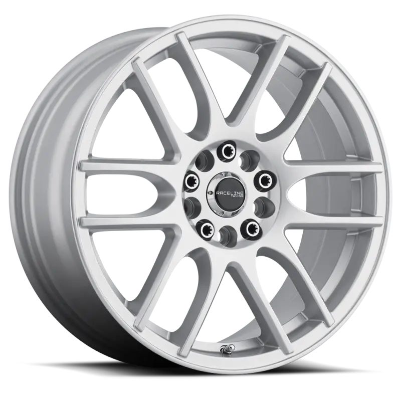 Raceline Mystique Gloss Silver Wheel – 18X7.5", 5X108/5X114.3, 42Mm Offset, 72.62Mm Bore 1
