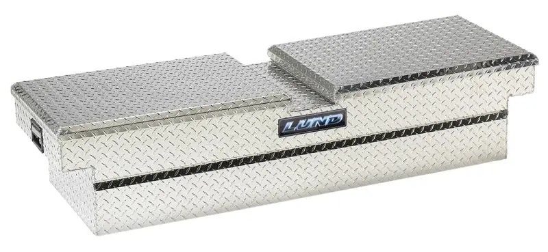 Lund 04-10 Chevy Colorado Ext. Cab Ultima Dual Lid Gull Wing Crossover Tool Box - Brite 1