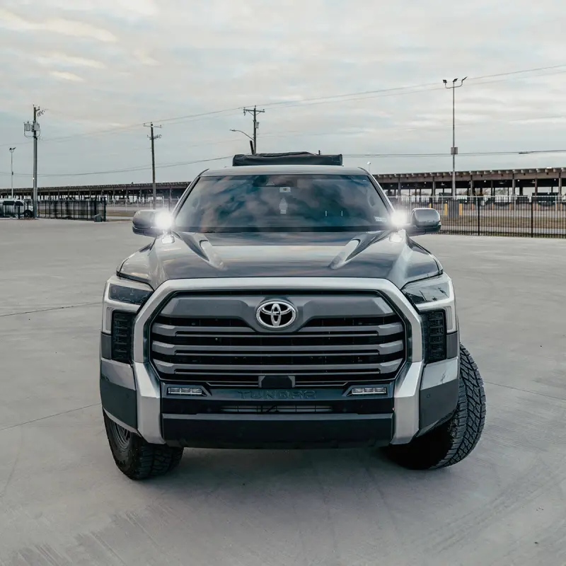 Cali Raised Low-Profile Ditch Light Mounts For 2022+ Toyota Tundra – Includes Two 3X2" 18W Led Pods 1