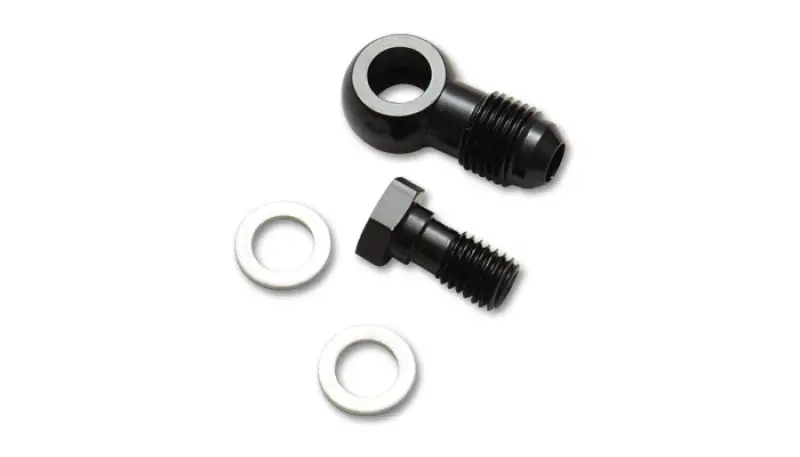 Vibrant -8An Male Banjo Fitting — 12Mm X 1.0 Metric Thread, Aluminum Construction With Two Washers 1