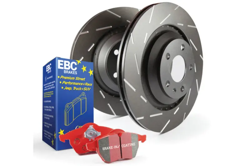 Ebc Redstuff S4 Brake Kit – Street-Focused Pads With Usr Drilled & Slotted Rotors 1