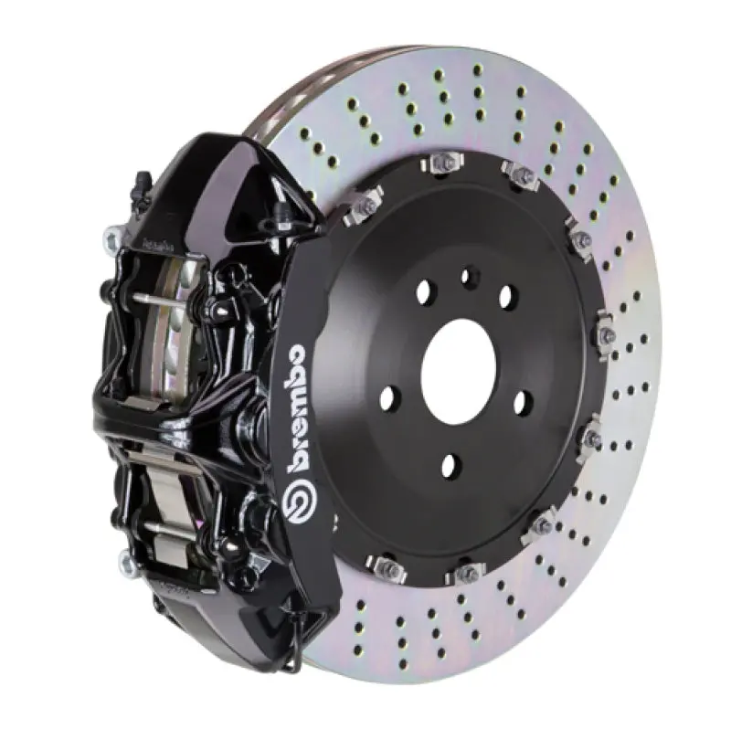 Brembo 09-13 X5M Front Gt Bbk 6 Piston Cast 405X34 2Pc Rotor Drilled-Black 1
