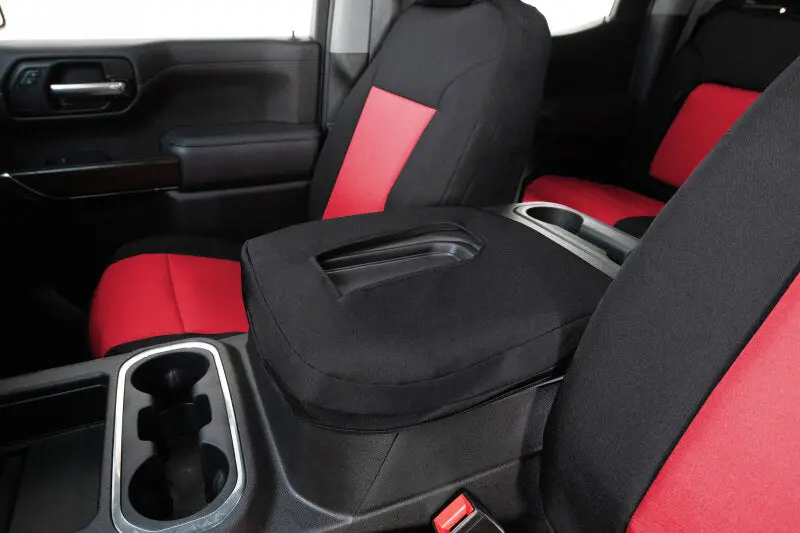 Covercraft Endura Precisionfit Second Row Seat Covers For 2018–2024 Toyota Camry – Red & Black 1