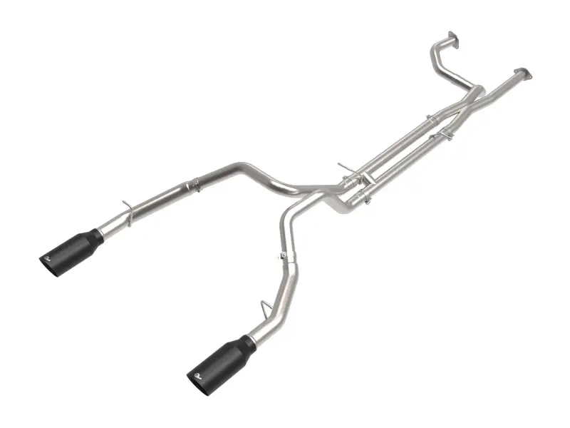 Afe Power Vulcan Series 3-Inch 304 Stainless Steel Cat-Back Exhaust For 2021+ Ram 1500 Trx 6.2L V8 – Black Tips 1