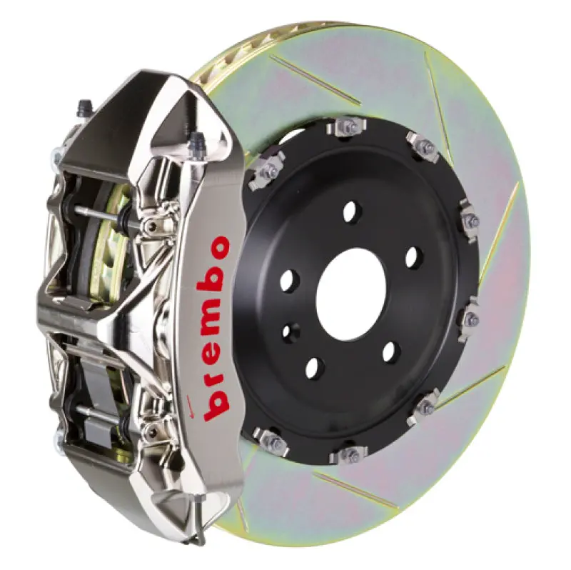 Brembo 04-11 612 Scaglietti Front Gtr Bbk 6 Piston Billet 380X34 2Pc Rotor Slotted Type1 - Nickel 1