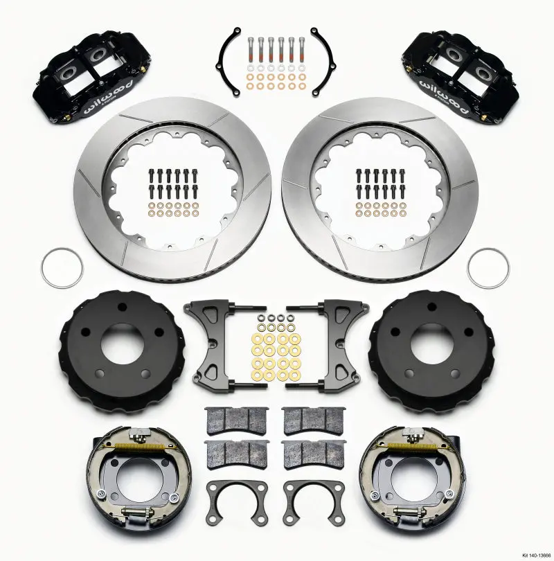 Wilwood Narrow Superlite 4R Rear Parking Brake Kit – 14-Inch Rotor, 2.38-Inch Offset, Fits Big Ford And Bronco (5X5.5) 1