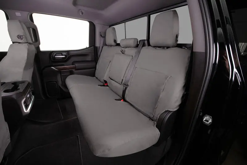 Covercraft Misty Grey Polycotton Front Row Seat Covers For 2021–2024 Toyota Sienna 1