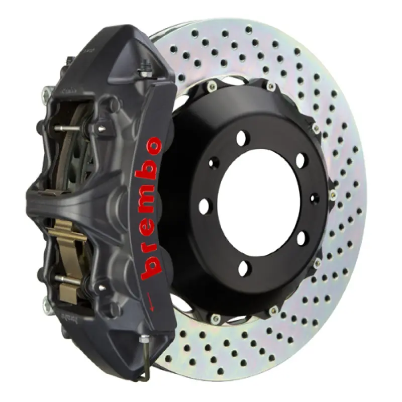 Brembo Gt Series Big Brake Kit For 2003–2006 Infiniti G35 & 2003–2008 350Z – Front, 380X32Mm Drilled Rotors 1