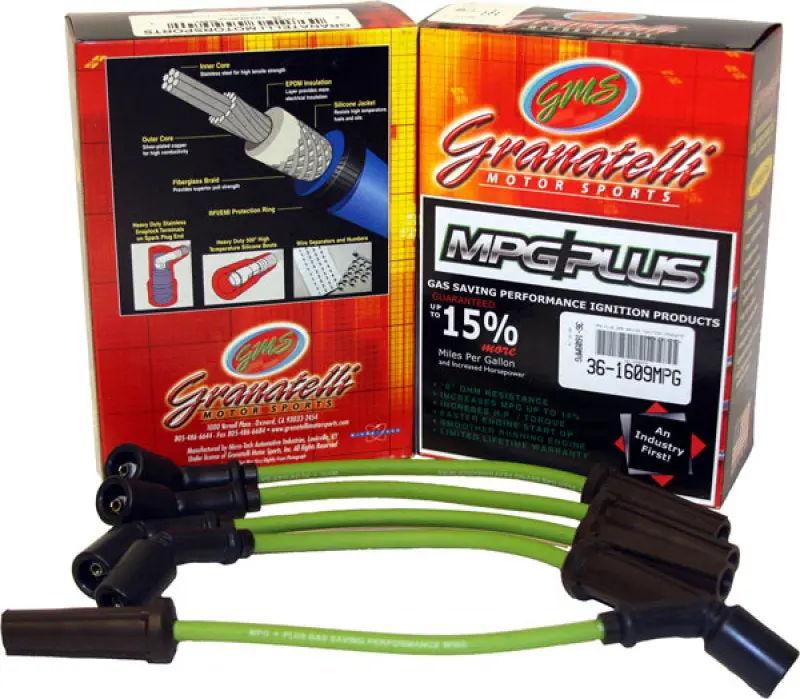 Granatelli Mpg Plus Ignition Wire Set — For 1980–1989 Dodge D & W Series Pickup Trucks With 5.9L V8 1