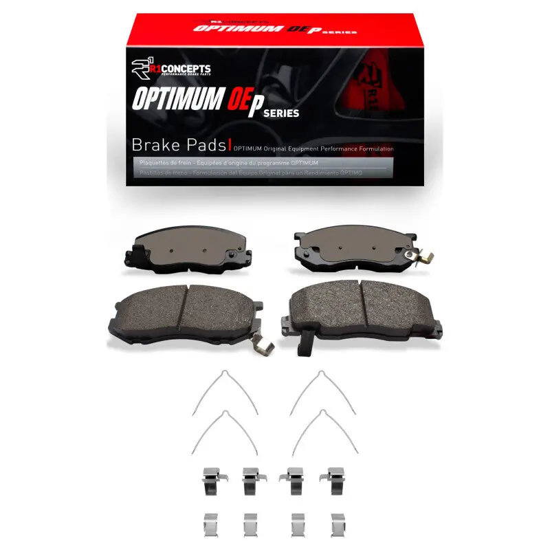 R1 Optimum Oe Brake Pad & Hardware Kit – Front For 1991–1997 Toyota Previa 1
