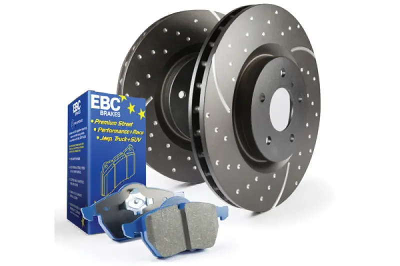 Ebc Stage 6 Brake Kit: Bluestuff Pads + Gd Drilled & Slotted Rotors 2