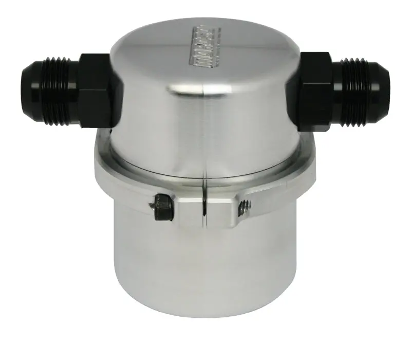 Moroso Universal Air/Oil Separator Catch Can -12An Inlet/Outlet - Billet Aluminum 1