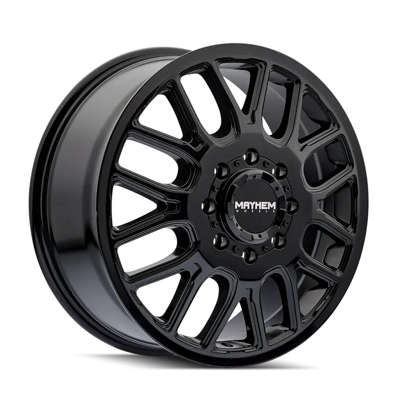 Mayhem 8107D Cogent Dually 20X8.25 / 8X165.1 Bp / 115Mm Offset / 121.3Mm Hub Gloss Black Wheel 1