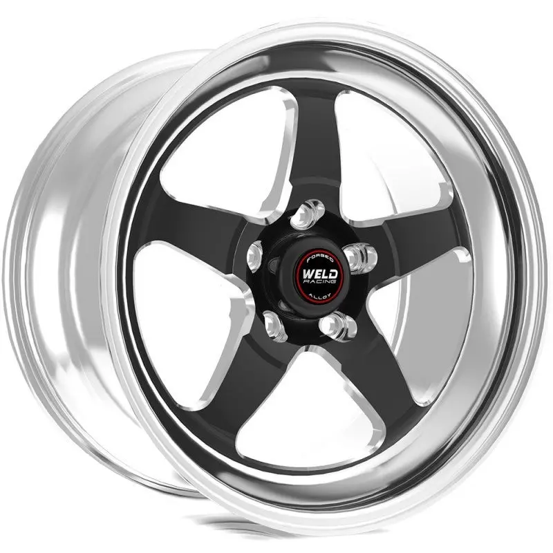 Weld S71 Forged Aluminum Wheel – 17X9", 5X5" Bolt Pattern, +6.2" Backspace, High Pad, Black Finish 1