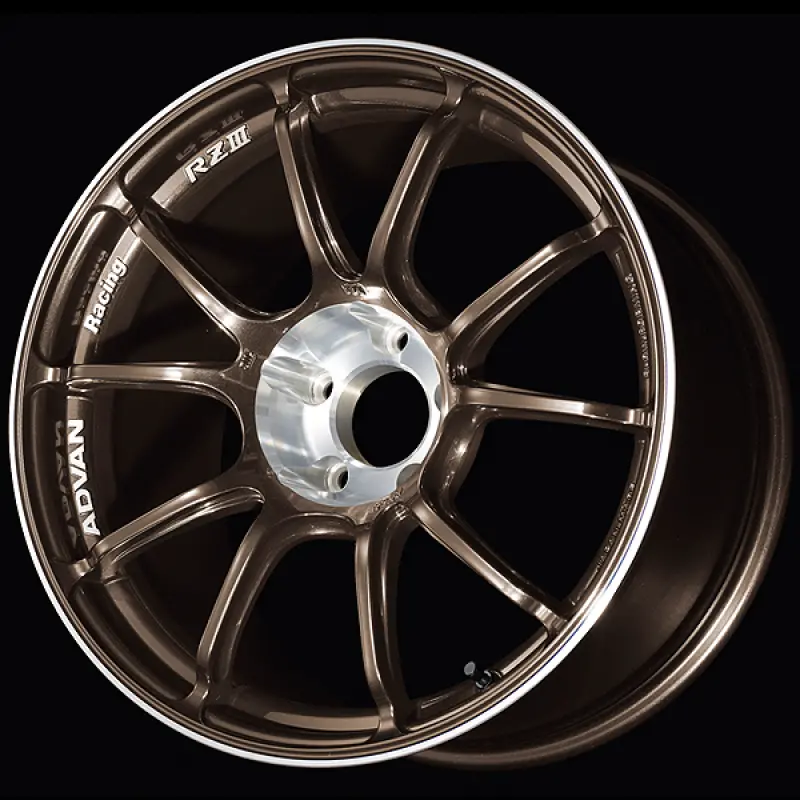 Advan Rziii Alloy Wheel – 18X8.5", +47Mm Offset, 5X100 Pcd, 63Mm Center Bore, Umber Bronze Metallic & Diamond Cut 1